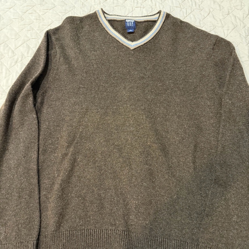 GAP Men's Tan V-Neck Sweater